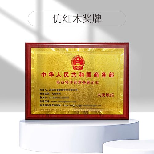 金箔奖牌授权牌荣誉牌不锈钢牌铜牌木质证书实木奖牌大唐辣妈定制 仿