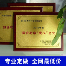 不二礼坊 专属定制竹制盾形奖牌 商务礼品diy创意礼物荣誉证书送员工客户供应商 - 京东触屏版